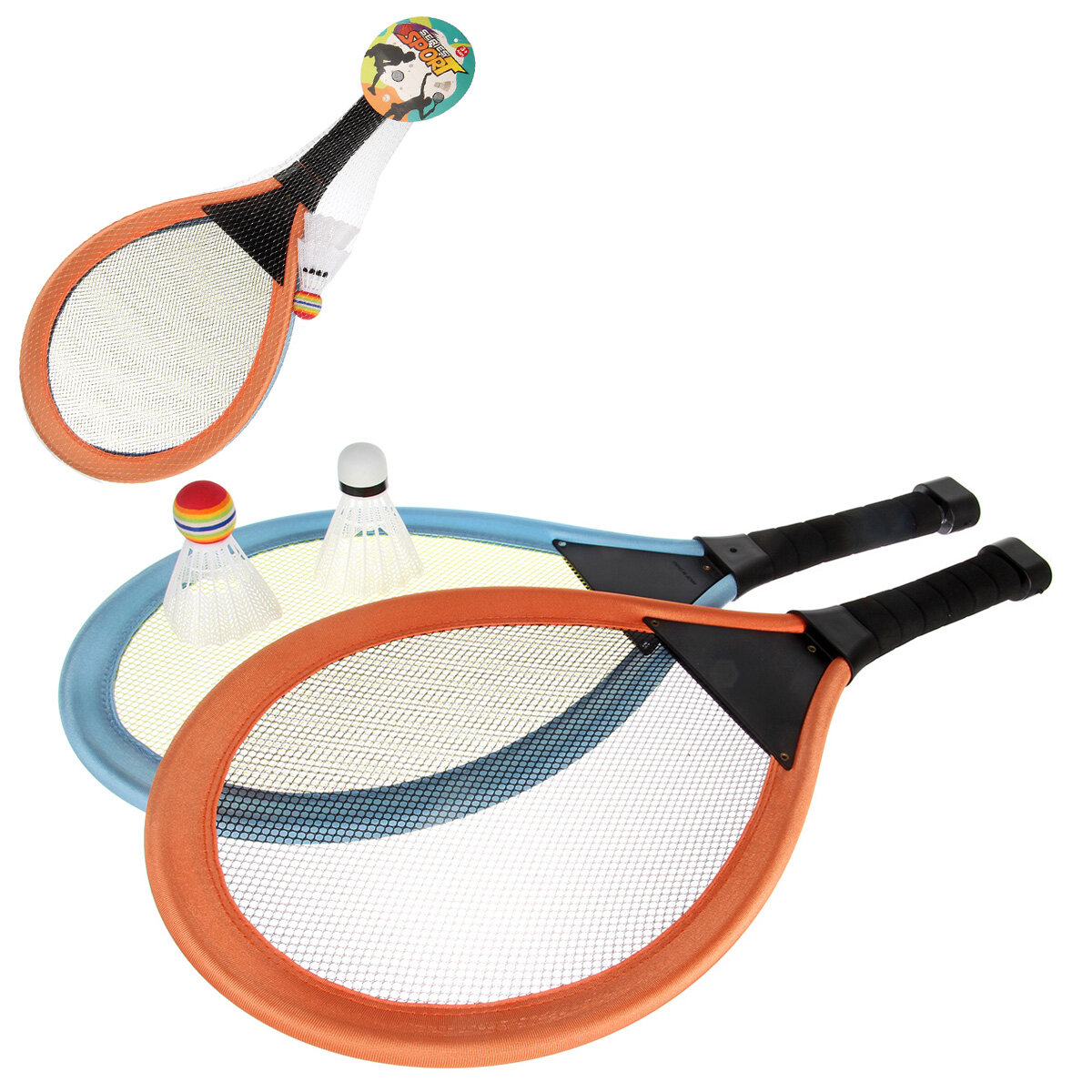 Набор ракеток для бадминтона "Veld Co", ракетки и воланчик с подсветкой