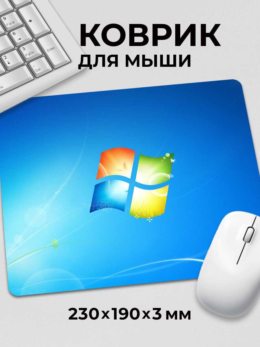 Коврик для мышки игровой маленький Заставка лого Microsoft