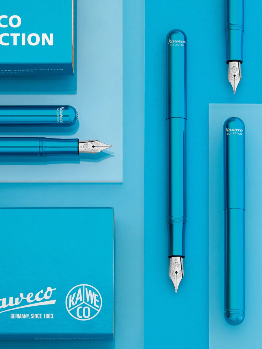 Ручка перьевая KAWECO COLLECTION LILIPUT Blue (11000221) алюминий, перо F