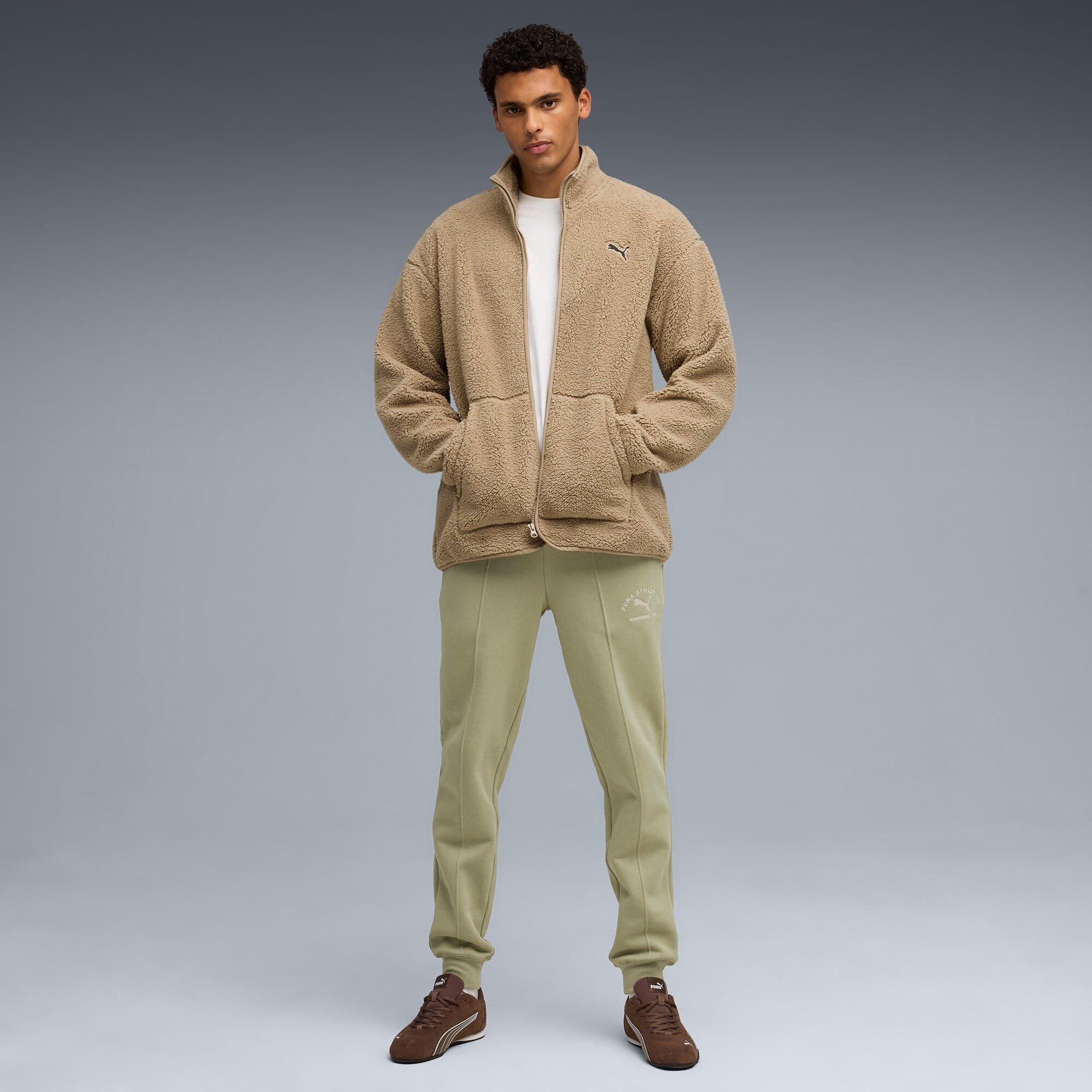 Брюки спортивные PUMA CLASS Better, размер M, оливковый