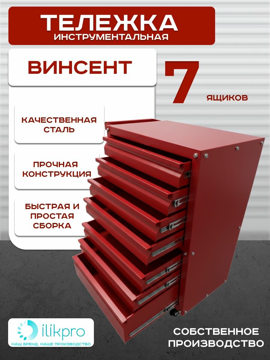 Тележка инструментальная на колесах "Винсент 61"