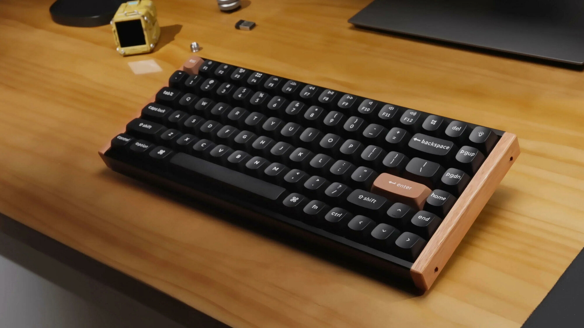 Keychron K2 HE 84Key – механическая клавиатура, Gateron Double-Rail, RGB, Hot-swap, EN/RU/UZ, беспроводная/USB, черная