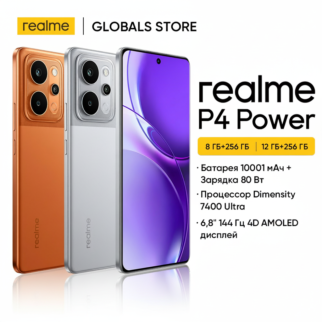 Смартфон Realme P4 Power 5G, 8/256ГБ – купить на Яндекс Маркете