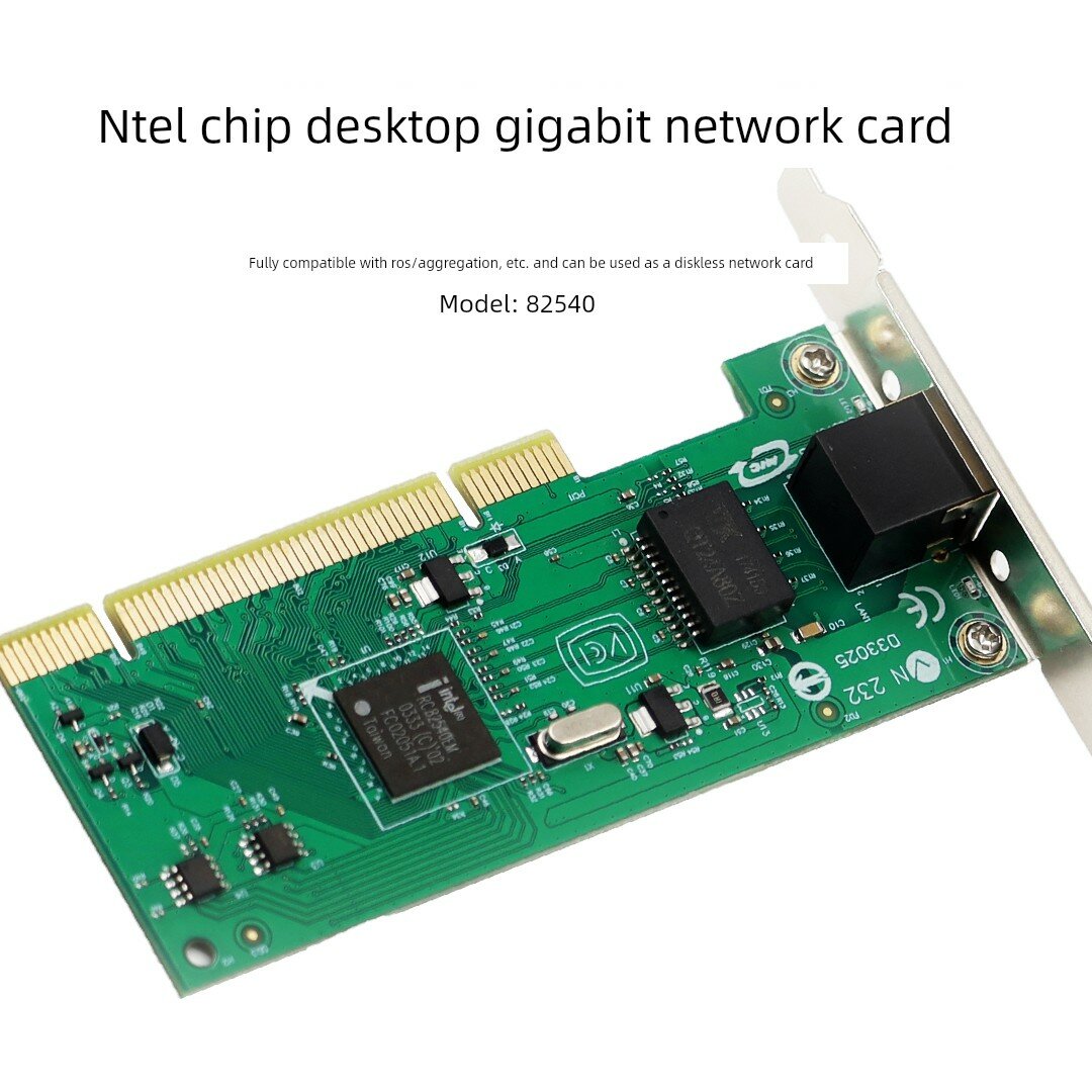 Сетевая карта i82540 PCI Одноканальный Гигабитный Ethernet для настольных ПК