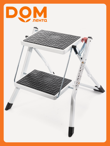 Изображение товара Стремянка ZALGER MINI, сталь, складная, максимальная нагрузка 150кг