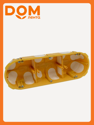 Изображение товара Коробка установочная KOPOS 3х-местная для полых и деревянных стен 68х50 мм