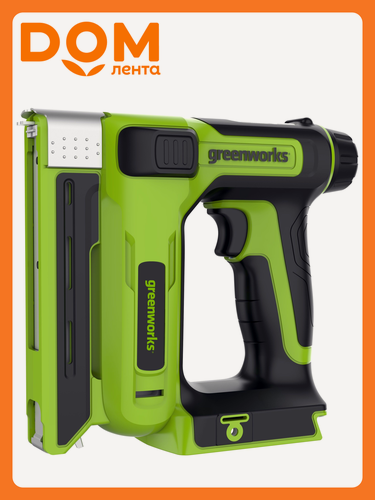 Изображение товара Степлер аккумуляторный GREENWORKS G24CS10, 24 В, 60 ударов в минуту, 85 скоб в магазине