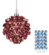 Shonbek подвес, 12.5x12.5дюйм, Sw strass, Sapphite Steel, Xenon-bi-pin 12V-20 Watt