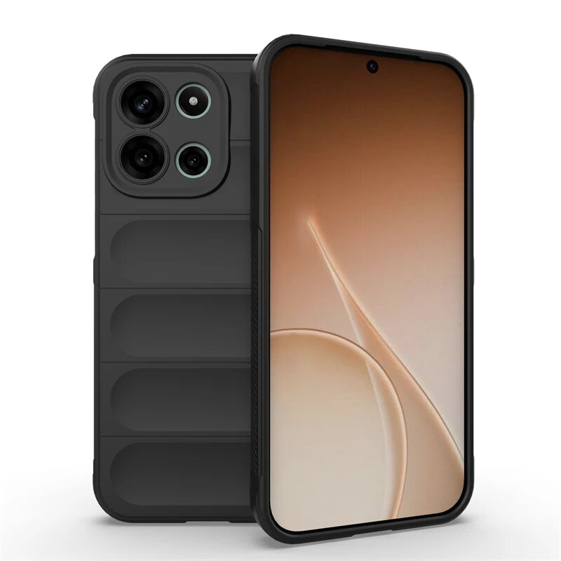 Чехол для OnePlus Nord 6, силиконовый, жидкий силикон, противоударный, из ТПУ, Черный, Black