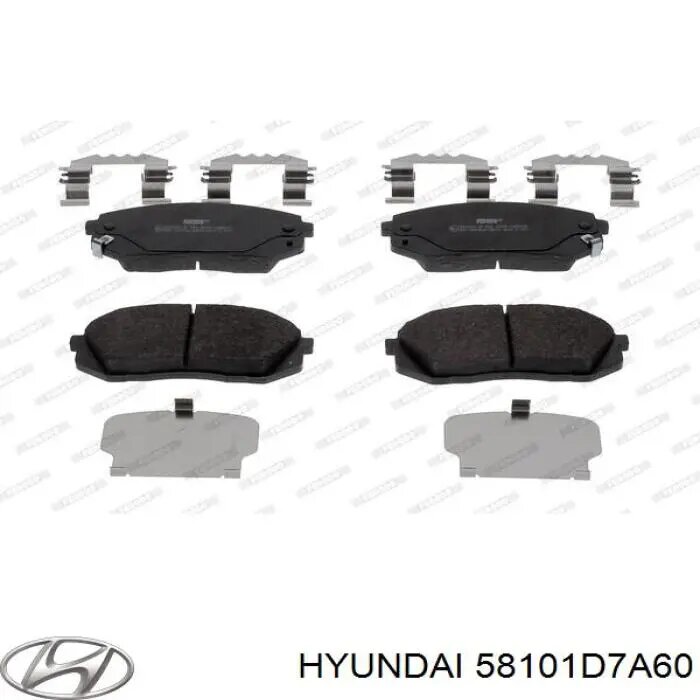 Колодки передние HYUNDAI Sonata/i40/i45/Tucson / K