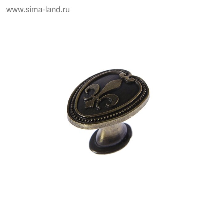 Тундра Ручка кнопка РК204, цвет бронза, 8 шт.