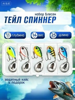 Тейл спиннер для рыбалки 20гр блесна вертушка