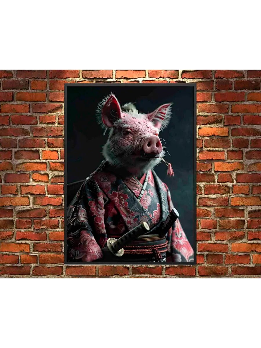 Кошенильное сельскохозяйственное животное Самурай 1, Плакат