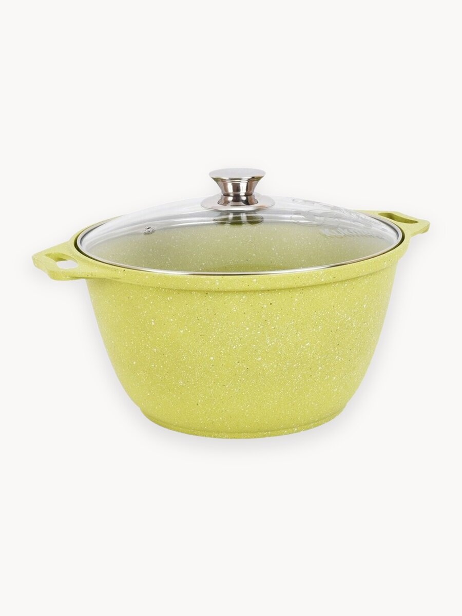 Кастрюля 3л со стеклянной крышкой, АП линия "Trendy style" (lime)