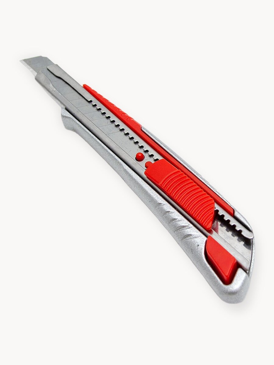 Нож канцелярский 9 мм металлический корпус Auto-lock VIRA