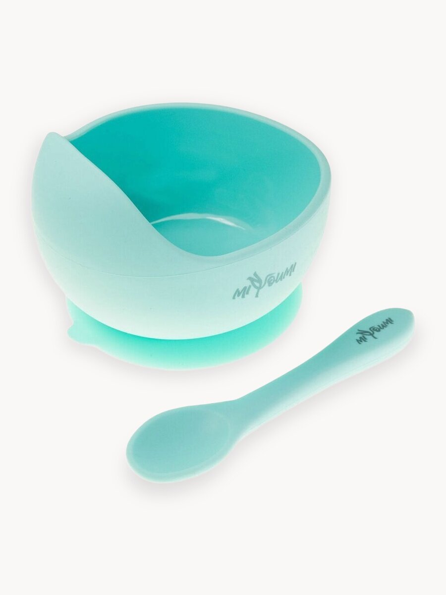 Тарелка детская на присоске Miyoumi, силиконовая тарелка детская