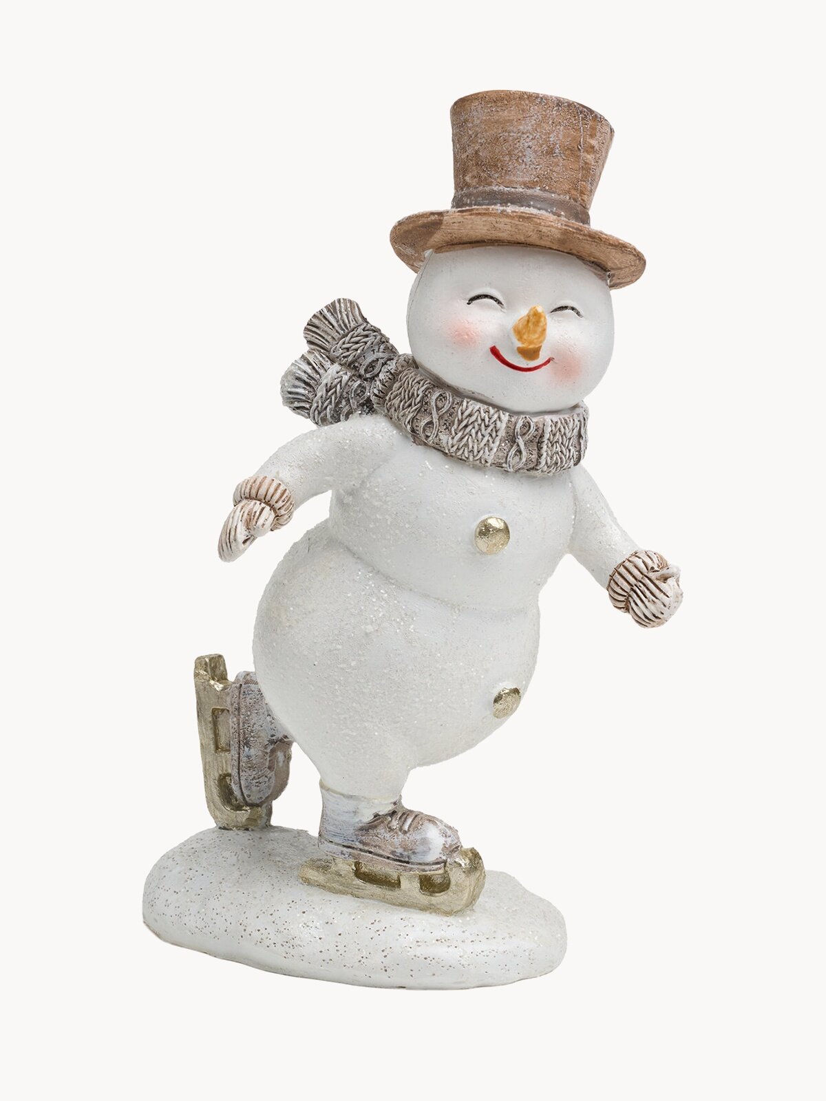 Статуэтка Lefard "Снеговик", 14х7х17,5 см, полистоун, новогодняя фигурка