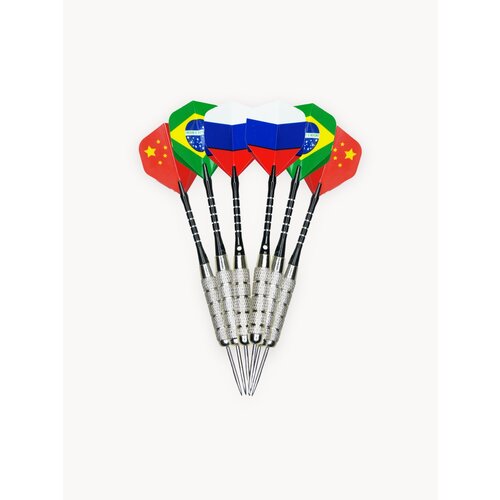 Набор профессиональных дротиков для дартс, 23 гр. комплект 6 штук