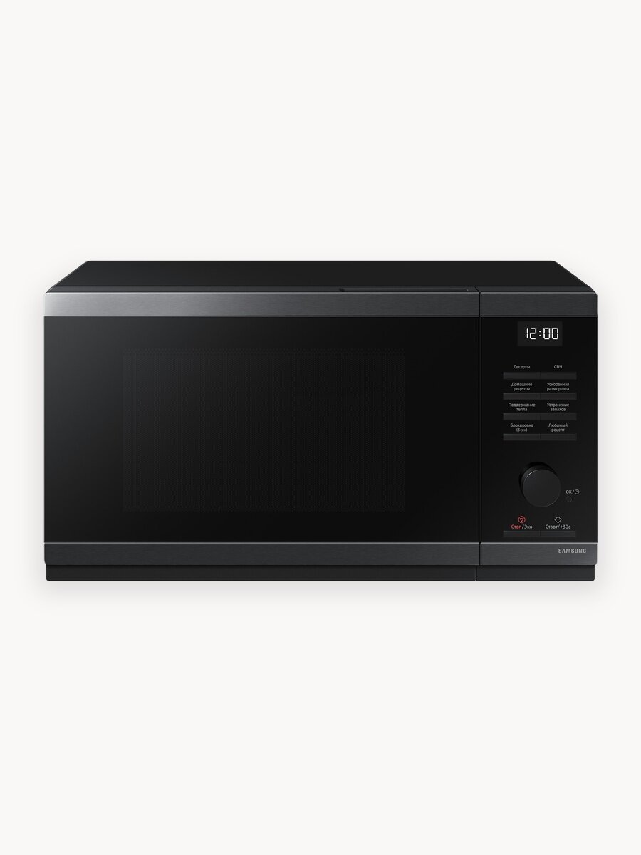 Микроволновая печь Samsung MS23DG4504A, объём камеры 23 л, черная сталь