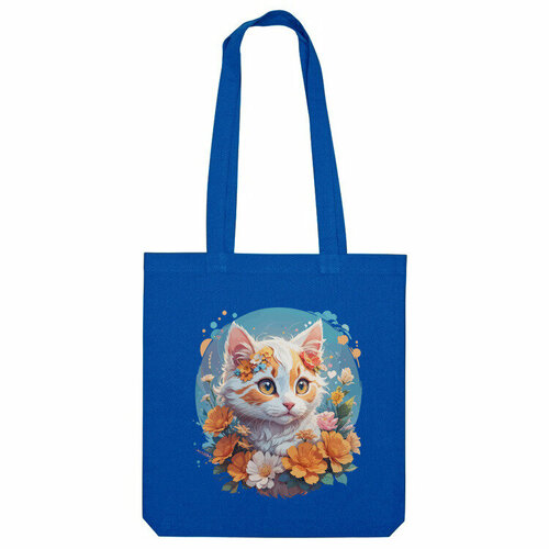 Сумка шоппер Us Basic, синий сумка шоппер котята котик и клубок
