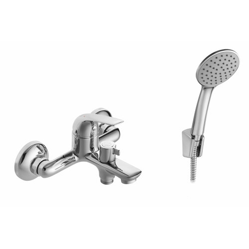 Смеситель Santek для ванны с душем хром короткий излив шланг 15м 5441₽