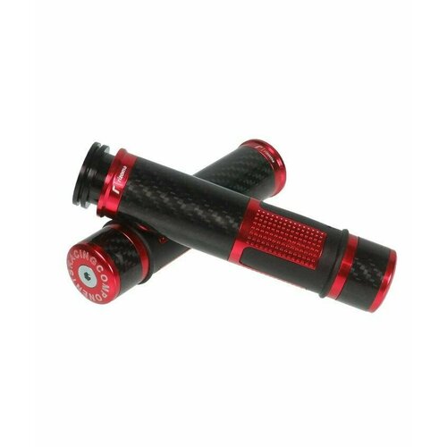 фото Ручки руля rizoma t6010 с грузиками 22 мм, красный