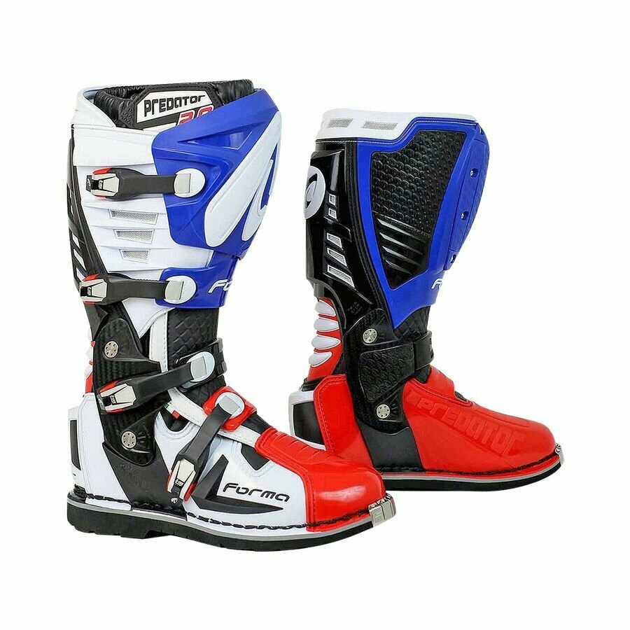 Мотоботы кроссовые Forma Predator 2.0 white/red/blue