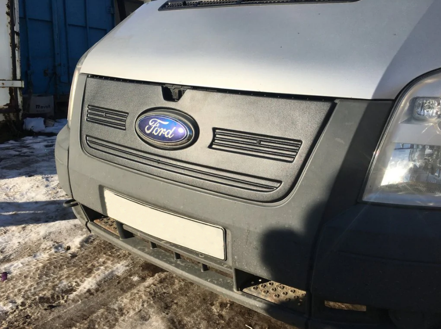 Зимняя накладка на решетку радиатора из стекловолокна Ford Transit 2006-2014