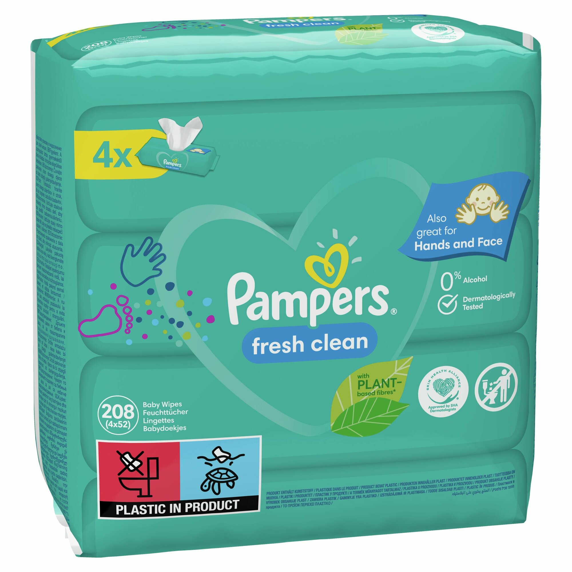 Влажные салфетки Pampers Fresh Clean Duo, 2х52 шт - фото №11