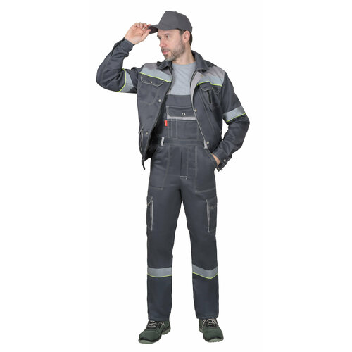 Спецодежда сириус мужской летний рабочий костюм Титан куртка полукомбинезон (Размер 52-54 рост 170-176)