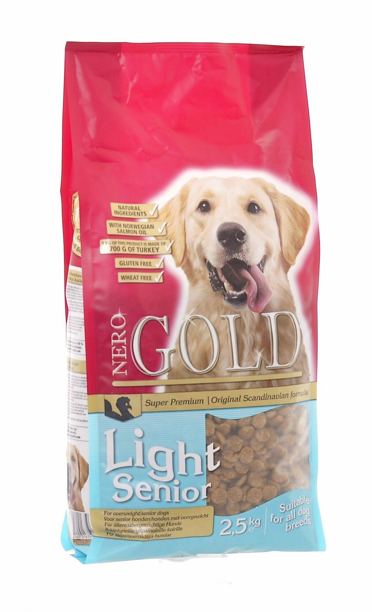 Сухой корм для собак Nero Gold при склонности к избыточному весу, индейка 1 уп. х 1 шт. х 2.5 кг - фотография № 4