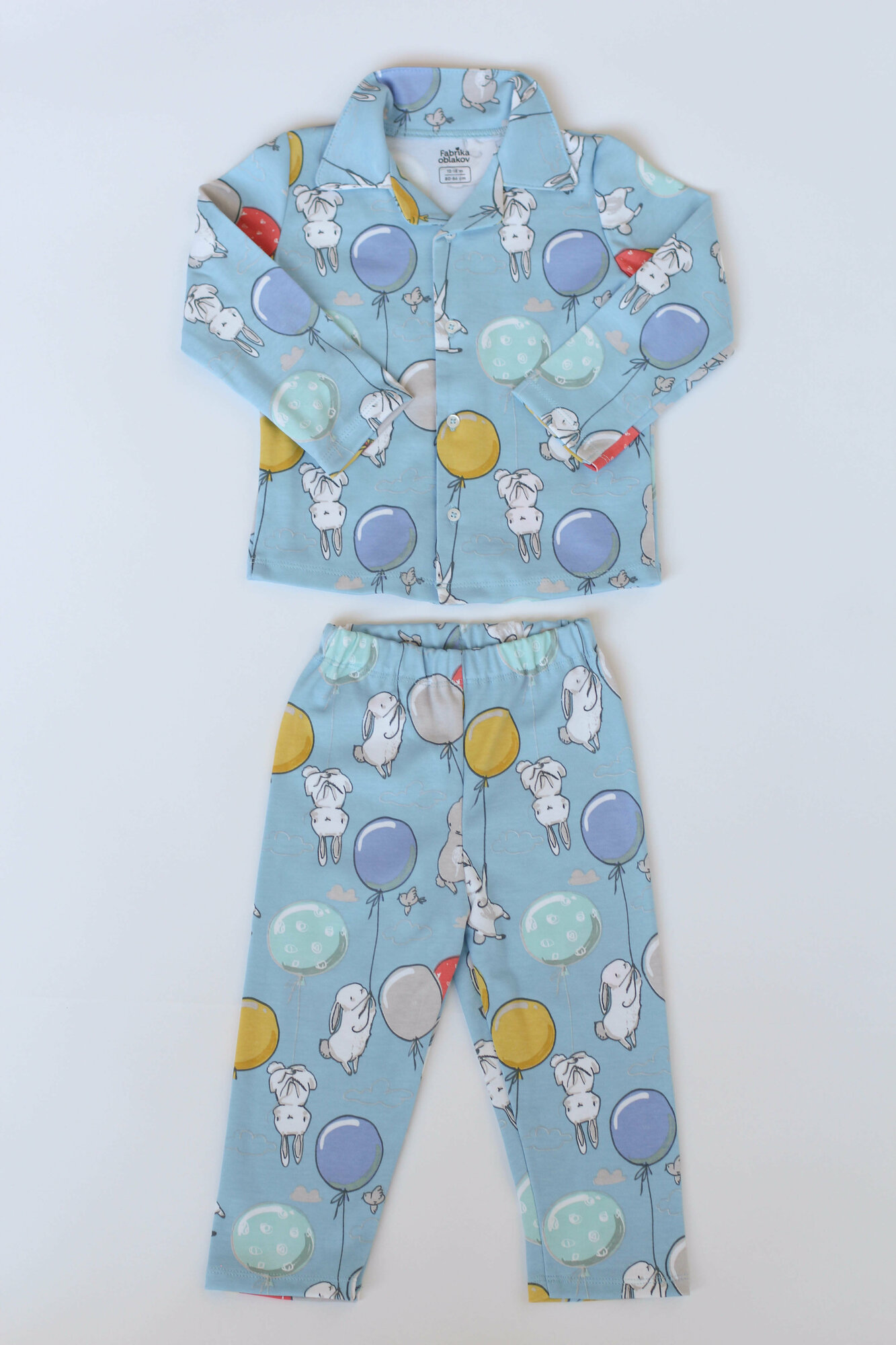 фото Детская пижама классическая на пуговках