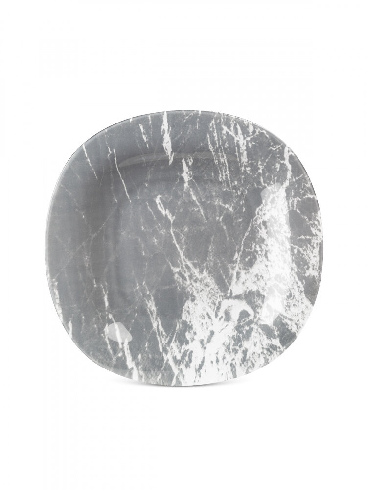 Luminarc Тарелка обеденная Marble Grey 27см серый 2 см 27 см 27 см 1 шт. 27 см - фотография № 7