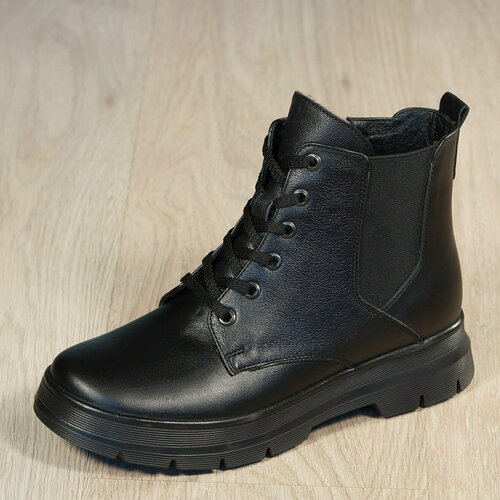 Ботинки , зимние,натуральная кожа, полнота 9, размер 41, черный