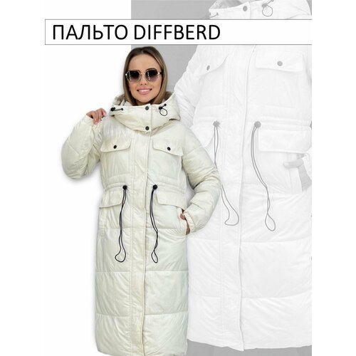Куртка Diffberd, размер 44, белый куртка diffberd размер 44 зеленый