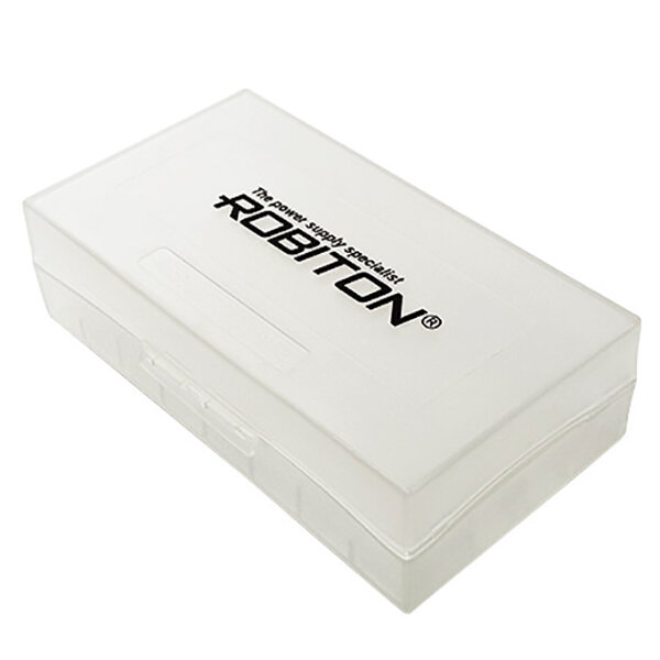 Бокс ROBITON B2 для аккумуляторов 18650, 16340 и батареек CR123, CR2, высокопрочный пластик