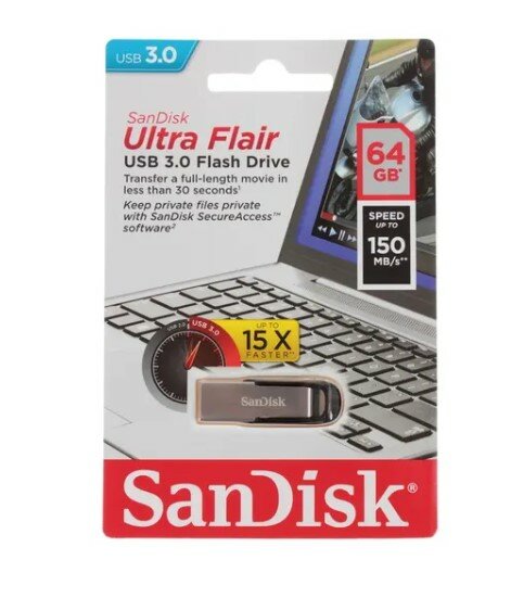 Флешка SanDisk Ultra Flair USB 30