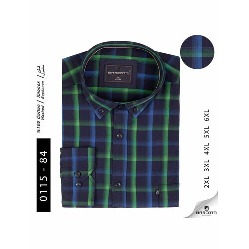 фото Рубашка barcotti, размер 2xl, синий