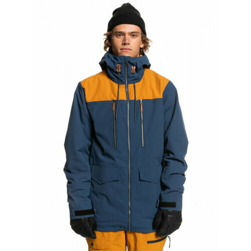 фото Куртка quiksilver для сноубординга, размер xs, синий