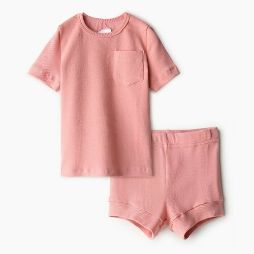 Комплект одежды  Minaku для девочек, повседневный стиль, размер 92-98 см, розовый