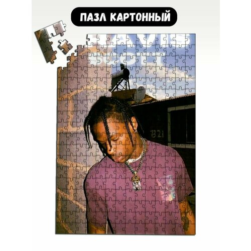 Пазл картонный 39,5х28 см музыка travis scott - 18430