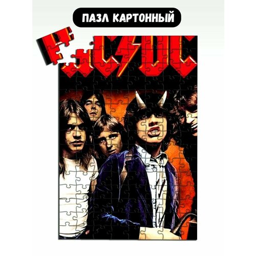 Пазл картонный 29x20 см музыка acdc - 18473