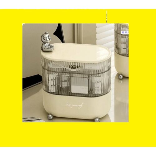 Органайзер для хранения косметики, украшений, аксессуаров, и мелочей вращающийся