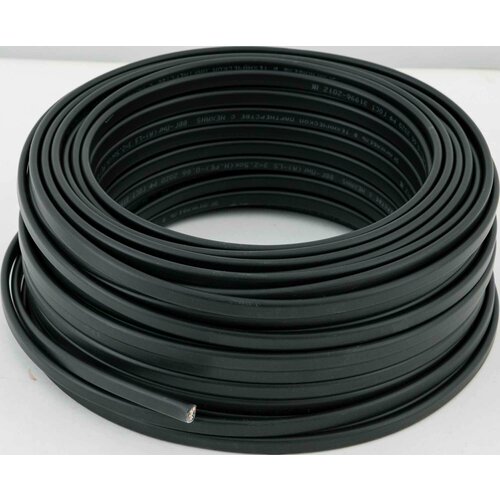 Кабель Угличкабель ВВГпнг(A)-LS 3x2.5 мм 50 м ГОСТ цвет черный