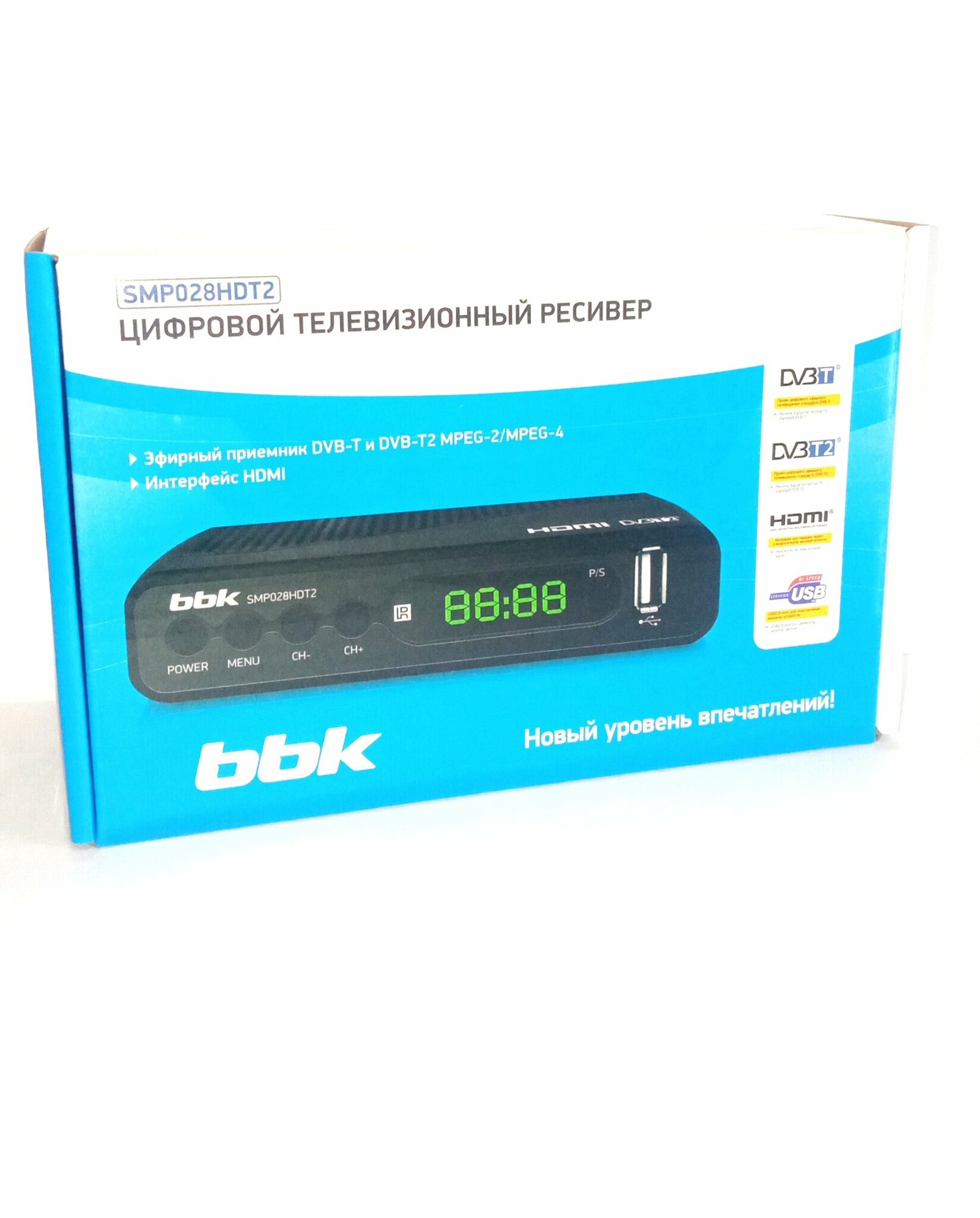 Ресивер DVB-T2 BBK SMP028HDT2, черный - фото №13