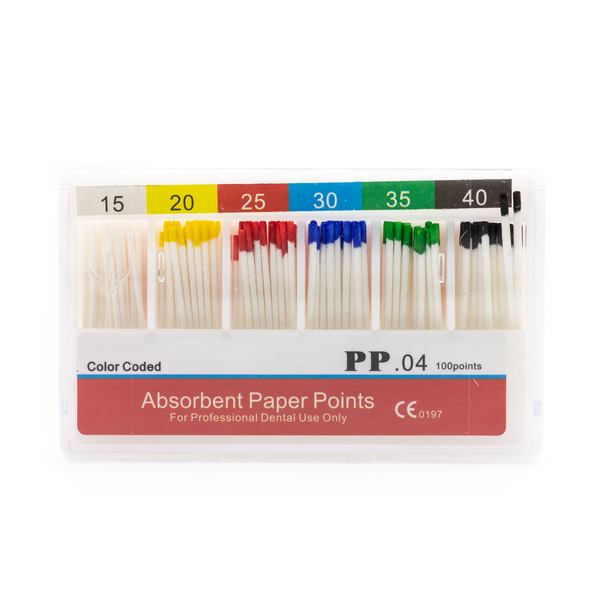 фото Штифты бумажные абсорбирующие, конусность 06, 15-40, 100 шт