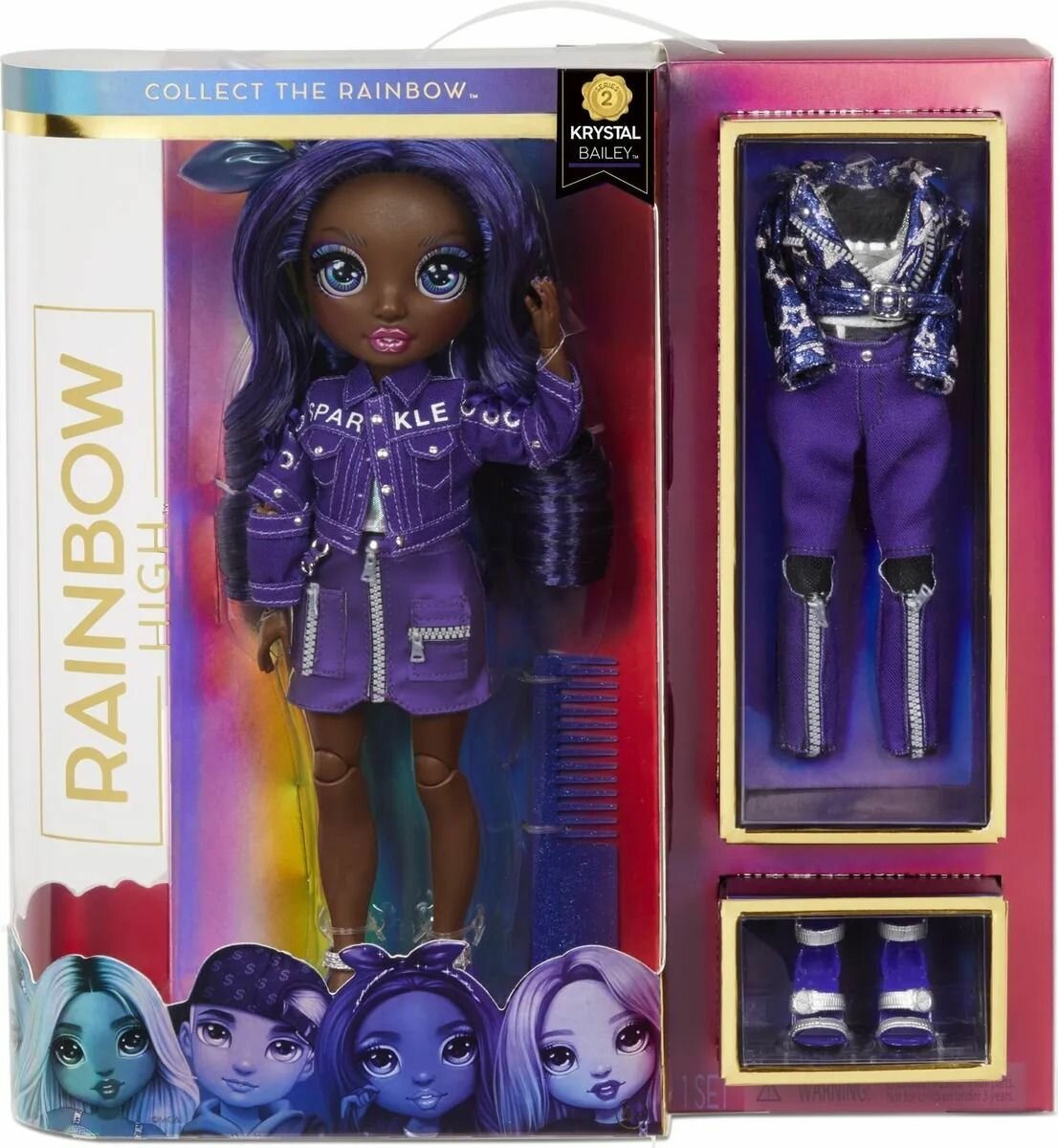 Кукла Rainbow High Fashion 572114 Индиго Кристал Бейли - Krystal Bailey