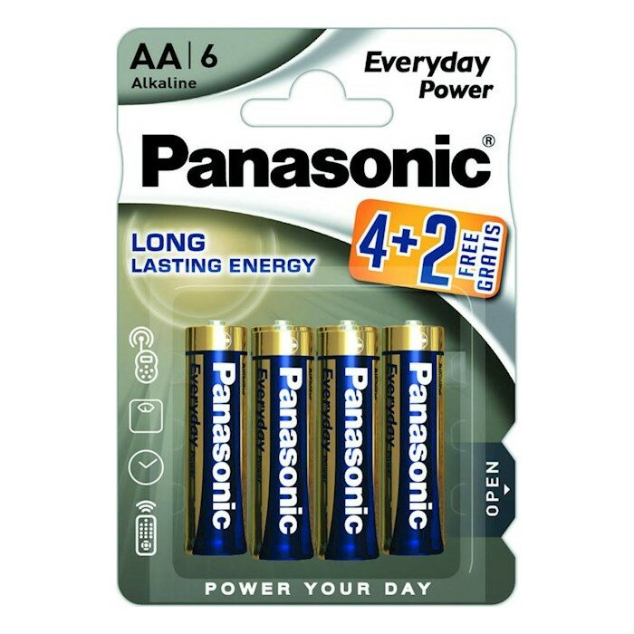 Panasonic LR6 Everyday Power BL*6(4+2) батарейка