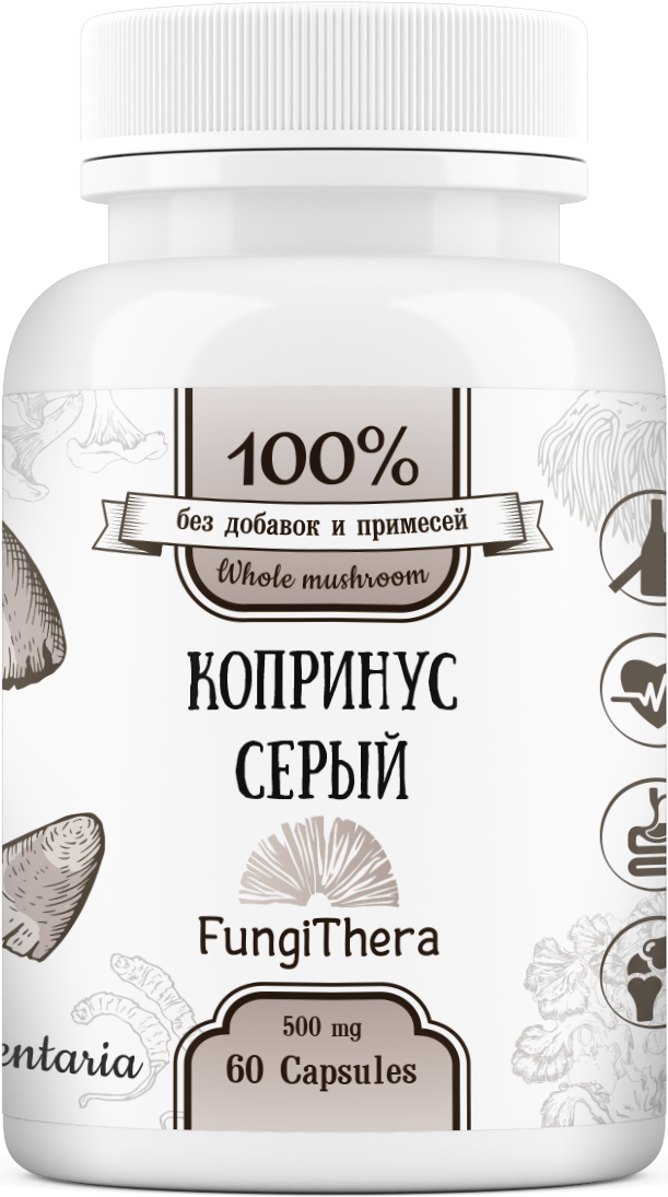 Копринус гриб / гриб копринус / 60 капсул/ FungiThera