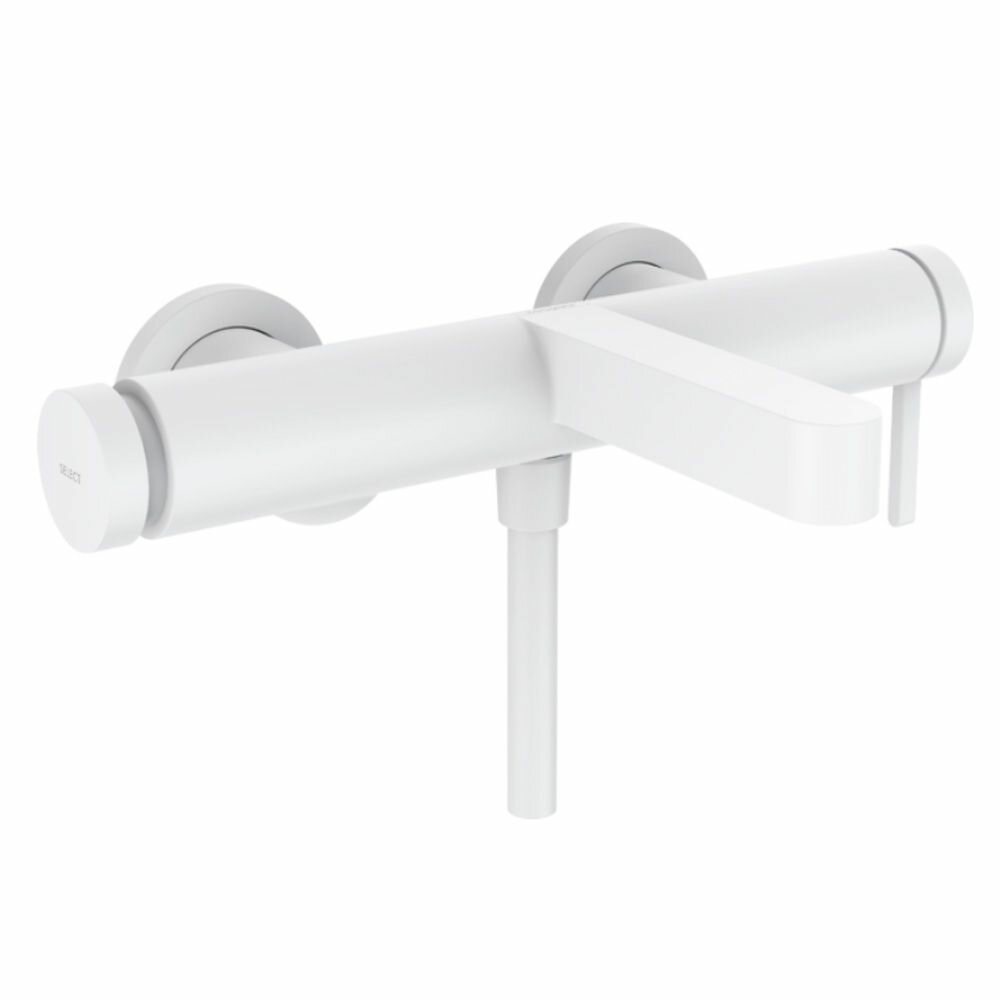 Смеситель для ванны, с переключателем Select, матовый белый Hansgrohe Finoris 76420700